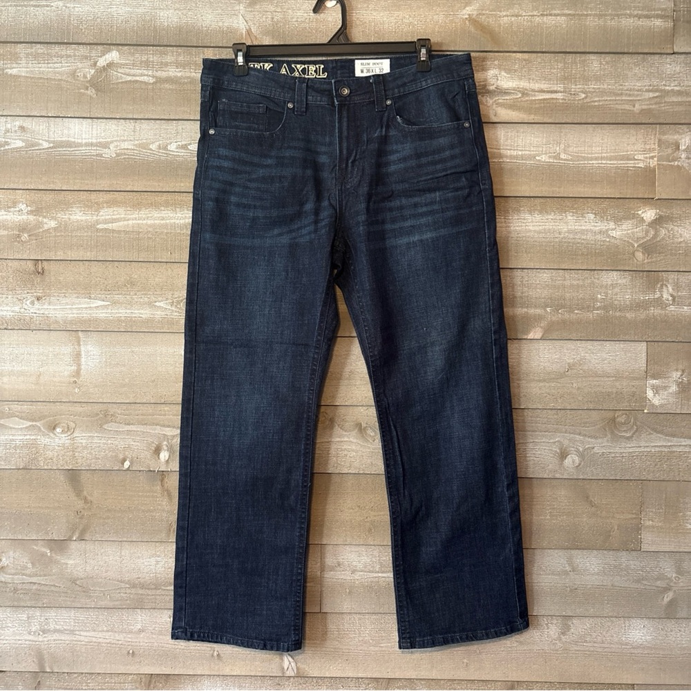 36X32 Mens Axel Brand Slim Boot Jeans Preowned